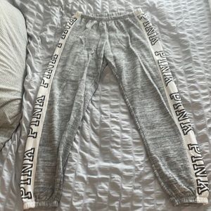 Grey PINK sweatpants xs